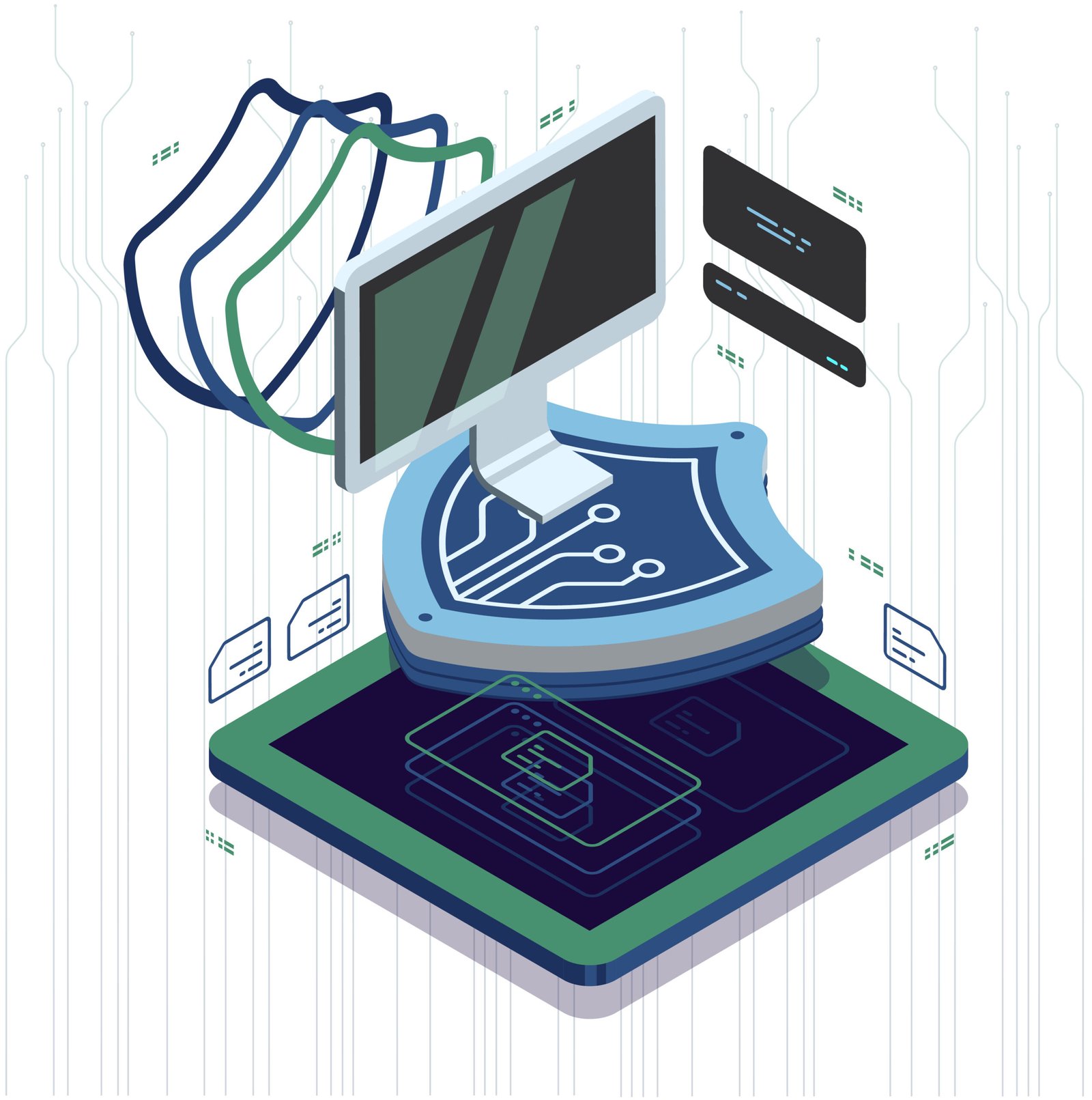 Network vulnerability assessment report showcasing vulnerabilities.